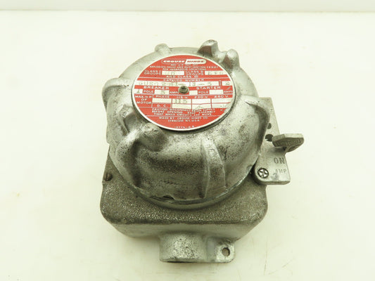 Crouse Hinds GUSC2041-13-5 Explosion Proof Snap Switch 15A 250V Breaker 1" Ports