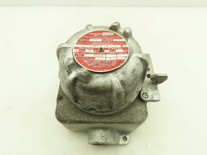 Crouse Hinds GUSC2041-13-5 Explosion Proof Snap Switch 15A 250V Breaker 1" Ports