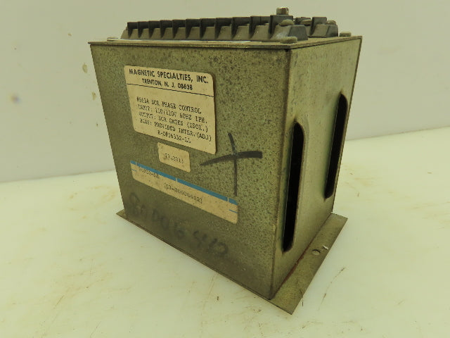 Magnetic Specialties 56332-L1 863A Phase Control Unit 120VAC SCR Gates
