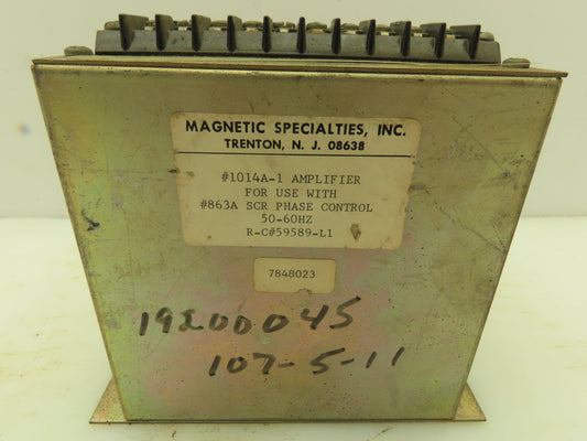 Magnetic Specialties 1014A-1 Amplifier For 663 SCR Phase Control