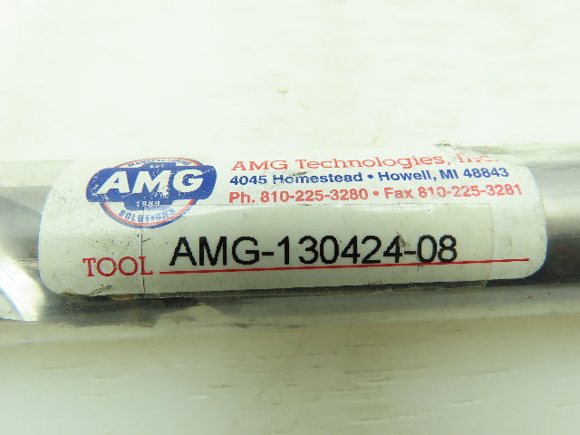 AMG Tool 130424-08 Carbide 2-Flute Coolant Chamfer Step Drill 22x24mm 1" Shank