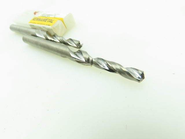 Kennametal 6015537 Carbide 2-Flute Coolant Chamfer Step Drill Ø 5.54mm LOT OF 2