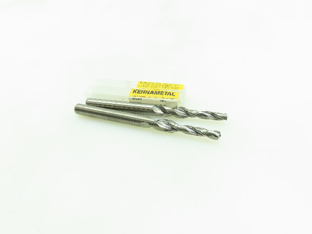 Kennametal 6015537 Carbide 2-Flute Coolant Chamfer Step Drill Ø 5.54mm LOT OF 2