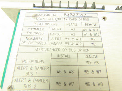 Bently Nevada 82927-01 Signal I/O Record Terminal PLC Relay Card XDCR