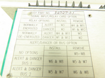 Bently Nevada 82927-01 Signal I/O Record Terminal PLC Relay Card XDCR