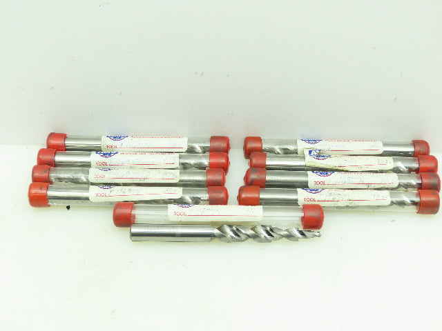 AMG T116977 Carbide 2-Flute Spiral Coolant Chamfer Step Drill Ø 6x12mm  LOT OF 9
