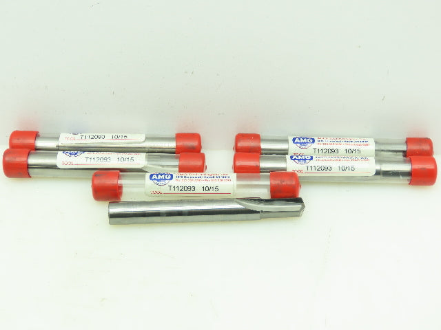 AMG T112093 Carbide 2-Flute Straight Coolant Chamfer Drill 14.5x16mm LOT OF 5