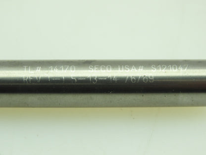 Seco S121047 Carbide 2-Flute Spiral Coolant Chamfer Drill Ø 7.4x10mm LOT OF 8