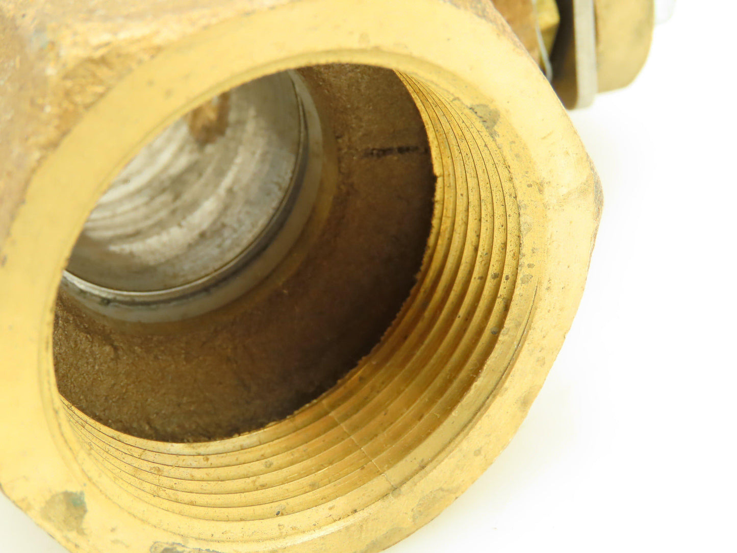 CII  1-1/2" NPT 2-Way Inline Bronze Brass Ball Valve 600 WOG 7" Bronze Handle