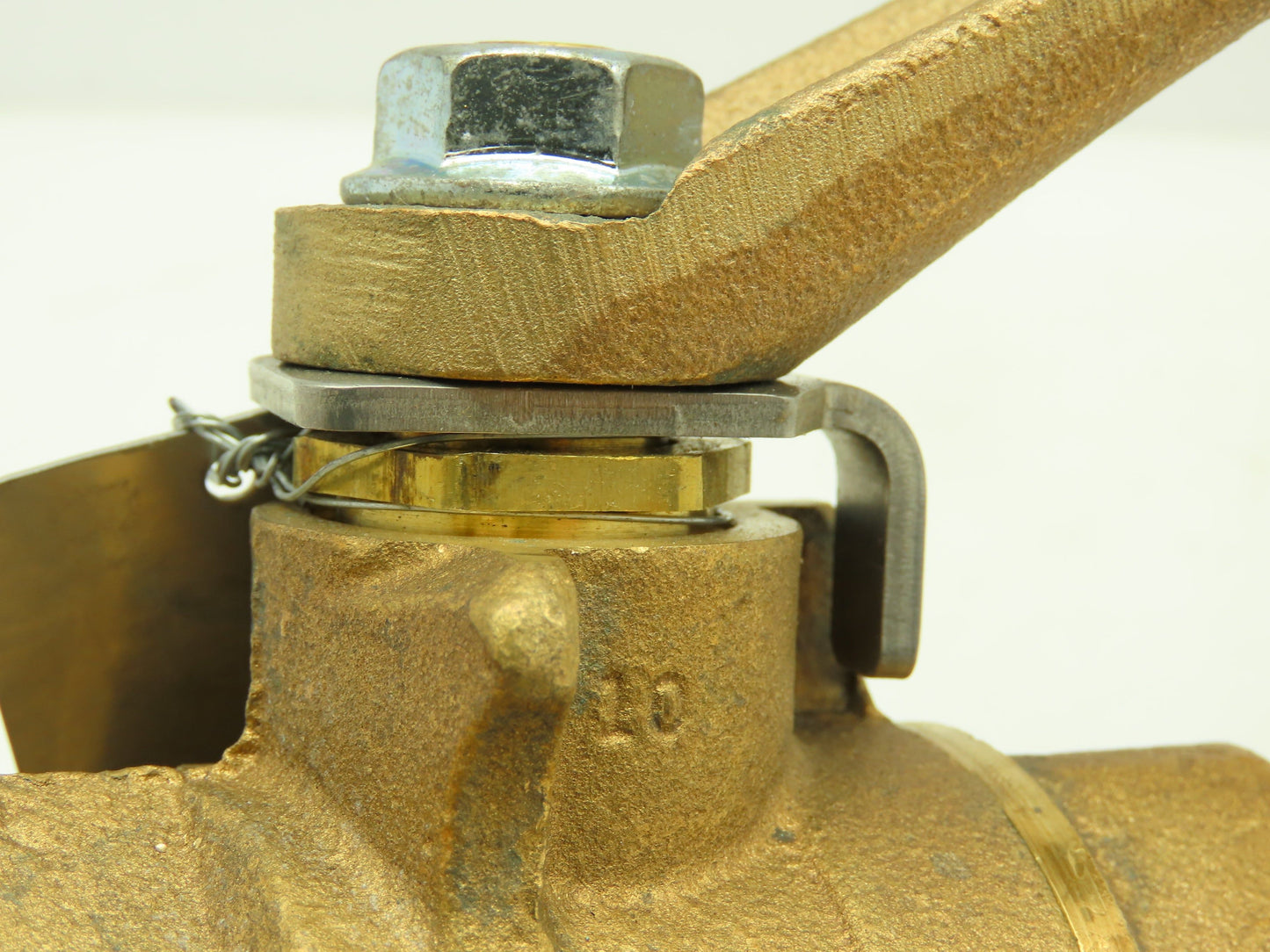 CII  1-1/2" NPT 2-Way Inline Bronze Brass Ball Valve 600 WOG 7" Bronze Handle
