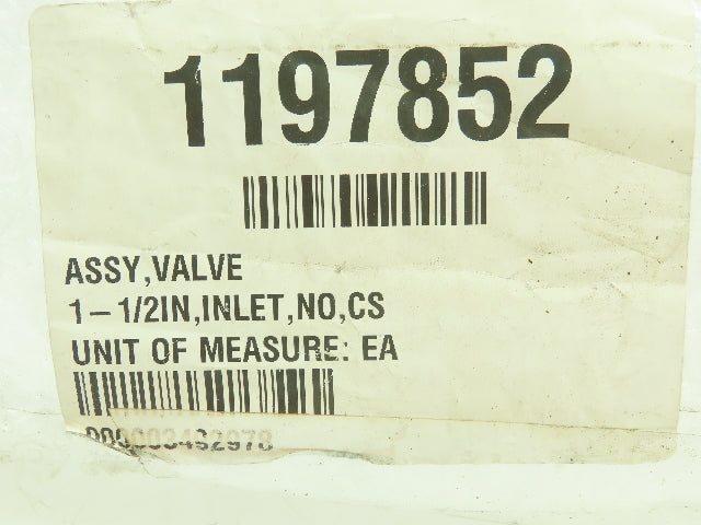 SPX Flow 1197852 Pneumatic Valve 300PSI 1-1/2" Inlet for Pall Air Dryer