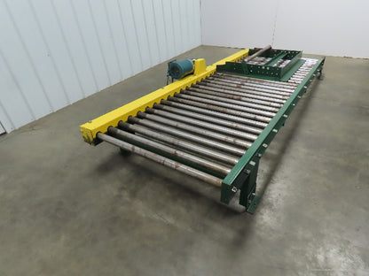 Powered Live Roller Case Pallet Skid Conveyor 40"x 10' 208-230/460V 3Ph 61 FPM