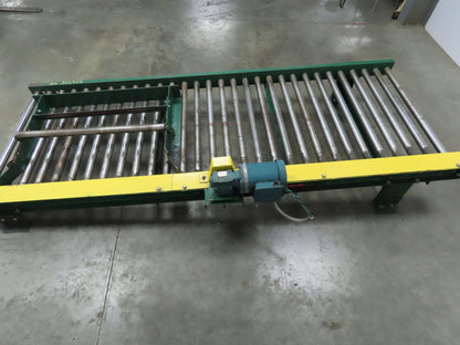 Powered Live Roller Case Pallet Skid Conveyor 40"x 10' 208-230/460V 3Ph 61 FPM
