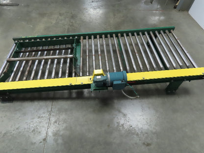 Powered Live Roller Case Pallet Skid Conveyor 40"x 10' 208-230/460V 3Ph 61 FPM