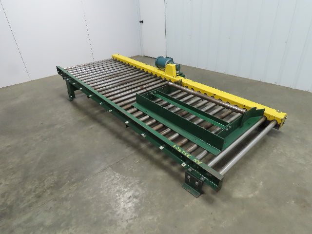 Powered Live Roller Case Pallet Skid Conveyor 40"x 10' 208-230/460V 3Ph 61 FPM