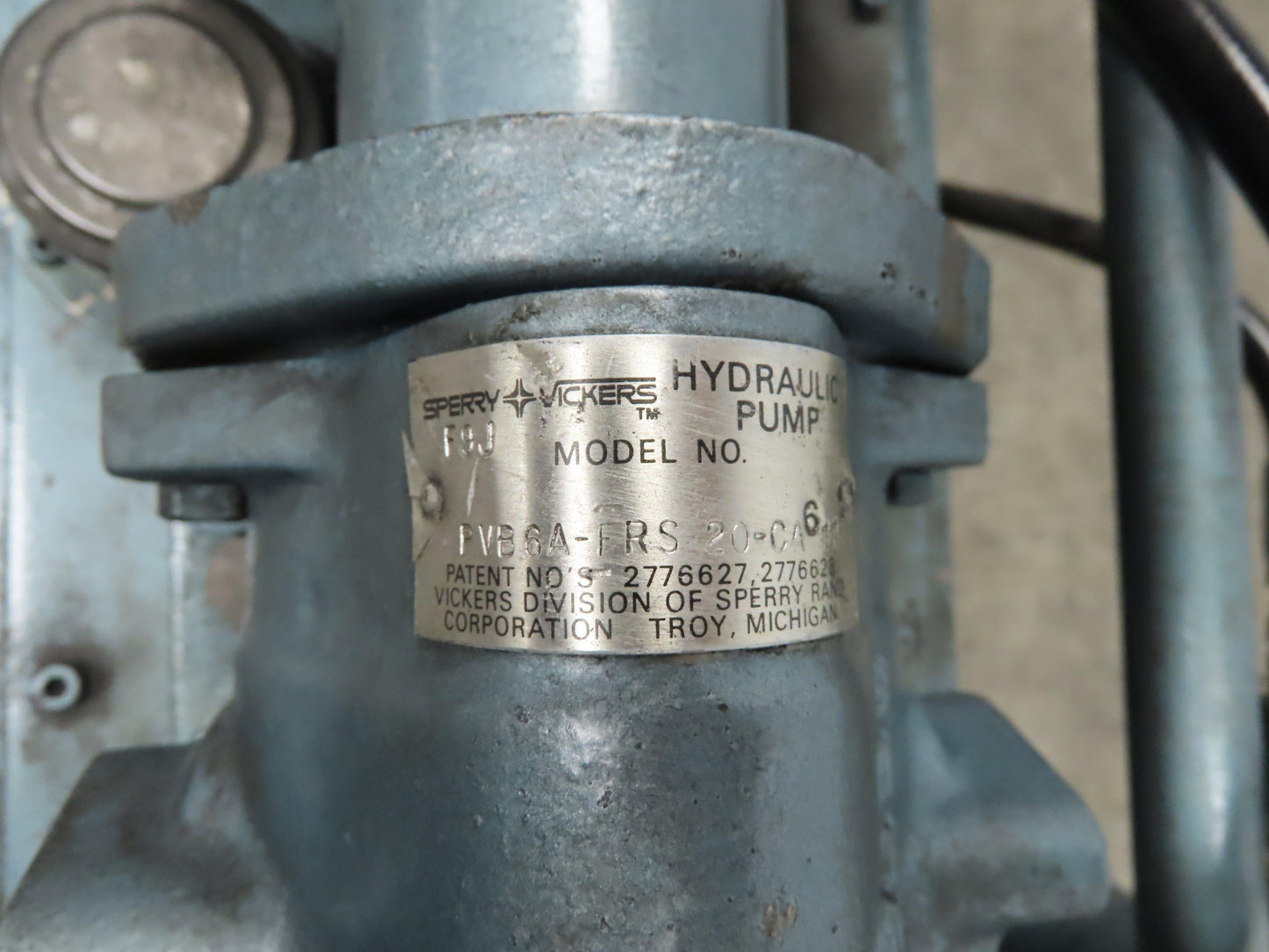 18 Gallon 1.5 Hp 3Ph Hydraulic Power Unit W/Vickers PVB6A-FRS 20-CA-11 Pump