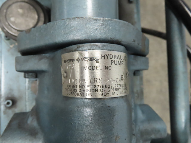 18 Gallon 1.5 Hp 3Ph Hydraulic Power Unit W/Vickers PVB6A-FRS 20-CA-11 Pump