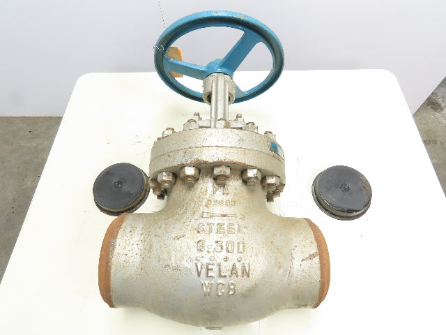 Velan B14-1074C-02TY Steel Globe Gate Valve 6" Butt Weld #300 740PSI HandWheel