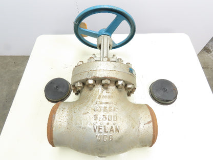 Velan B14-1074C-02TY Steel Globe Gate Valve 6" Butt Weld #300 740PSI HandWheel