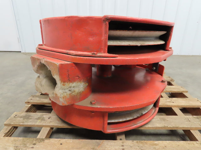 Bridge Crane Hoist Lower Assembly 13.8 Ton Bottom Load Block Hook 2 Sheave