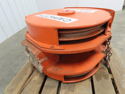 Bridge Crane Lower Hook Block Assembly 13.8 Ton 2 Sheave