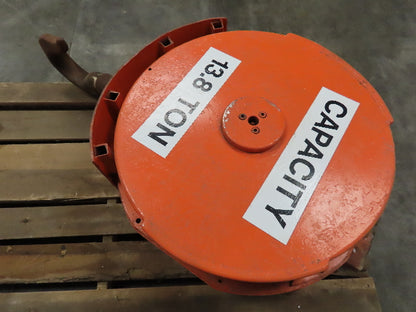 Bridge Crane Lower Hook Block Assembly 13.8 Ton 2 Sheave