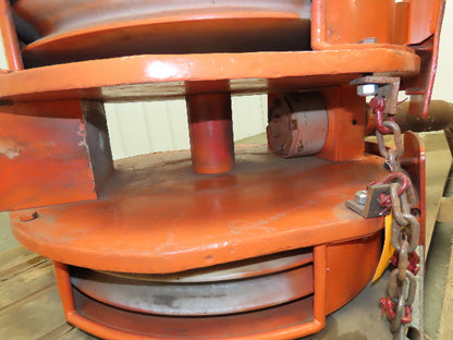 Bridge Crane Lower Hook Block Assembly 13.8 Ton 2 Sheave