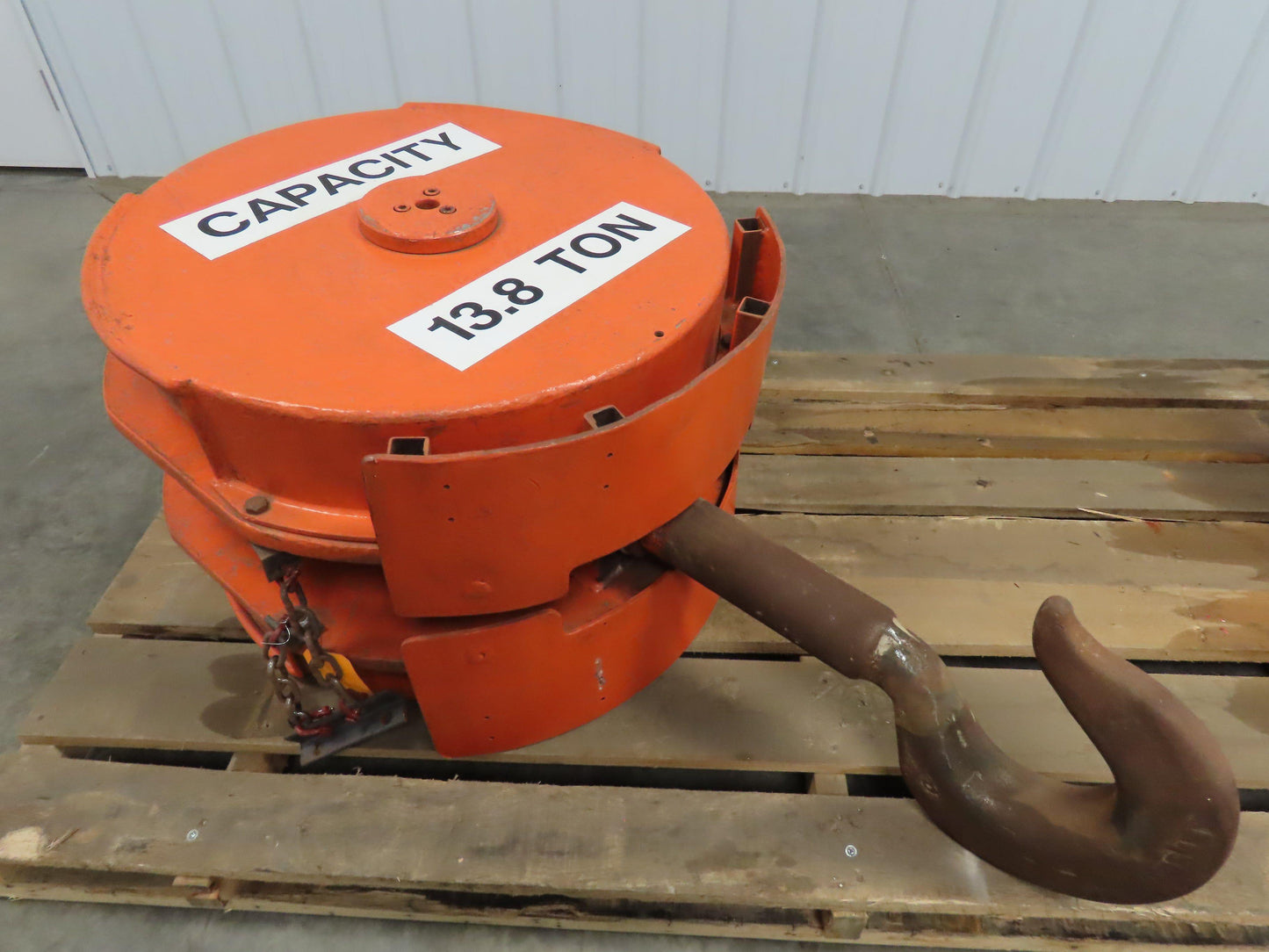 Bridge Crane Lower Hook Block Assembly 13.8 Ton 2 Sheave