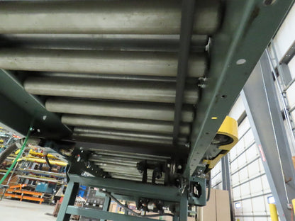 Hytrol 18' 6" x 26" Live Roller Conveyor Accumulator Swing Arm Diverter Sorter