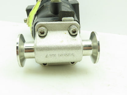 Burkert 8631 AS-1 A/B-SLV Stainless Control Valve 1.5" Tri-Clamp 1" Pipe DN25