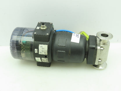 Burkert 8631 AS-1 A/B-SLV Stainless Control Valve 1.5" Tri-Clamp 1" Pipe DN25
