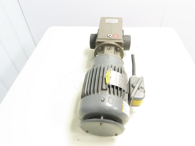 Stober K302WG0250MR160/140BLL Gear Reducer 3.5 hp 69.3 rpm W/1 hp Motor 25.3 : 1