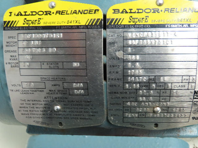 Stober K303WG0780MR160/140BLL Gear Reducer 1.2 hp 22.3 rpm W/ 1 hp Motor 78.4 :1