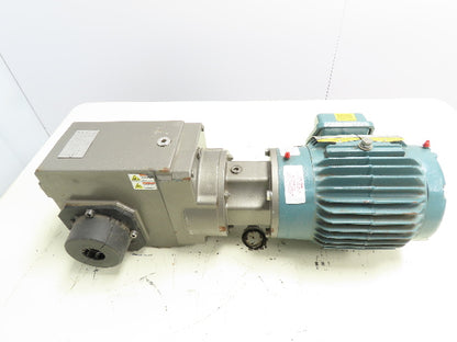 Stober K303WG0780MR160/140BLL Gear Reducer 1.2 hp 22.3 rpm W/ 1 hp Motor 78.4 :1