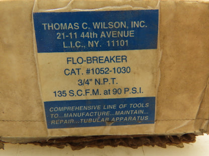 Thomas Wilson 1052-1030 Pneumatic Flo-Breaker Check Valve 3/4"NPT 90PSI LOT OF 2