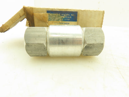 Thomas Wilson 1052-1030 Pneumatic Flo-Breaker Check Valve 3/4"NPT 90PSI LOT OF 2
