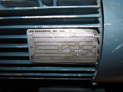 Sew Eurodrive FA97DV112M4 Gear Motor 127.4 Reducer 14rpm 5.4Hp 460V 3PH DFV112M4