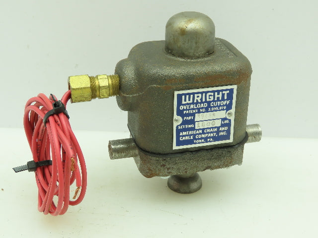 American Chain & Cable Company 39169 Wright Overload Cutoff Setting 1600lbs