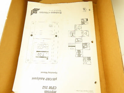 Endress-Hauser MYCOM CPM 152 Microprocessor pH/ORP Digital Analyzer Control 120V