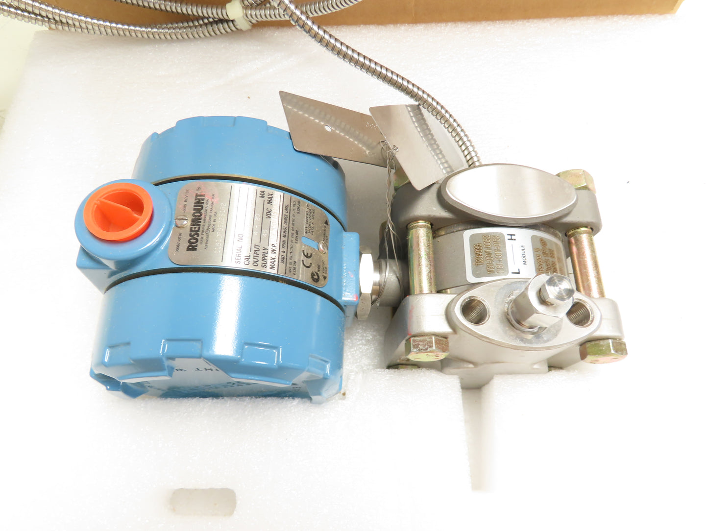 Rosemount 1151 Pressure Transmitter 4-20MA 45VDC 2000PSI w/Sensor 1151DP5E22S1B2