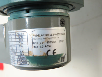 Reliance P14A5803P Inverter Duty Motor 1Hp 3Ph 460V 143TC w/Encoder 607980-71F