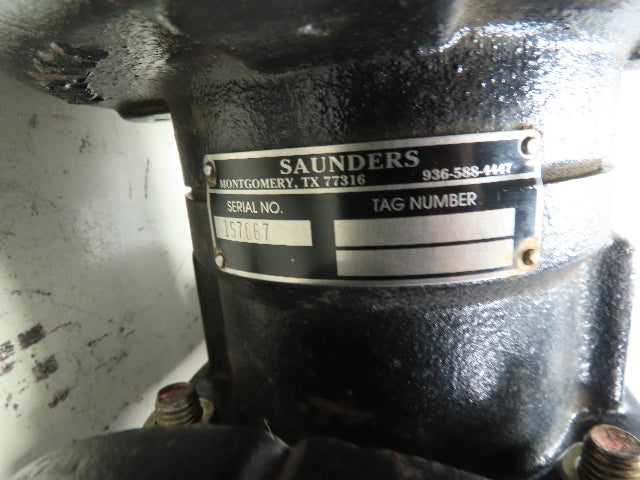 Crane Saunders 065-3304-A-553-HT 2.5"Pneumatic Actuator Valve Class 150 Fig 3304