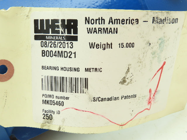 B004M21 WEIR Cast Steel Two-Bearing Housing 3-1/8" Bore 4-Bolt Flange