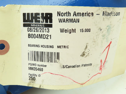 B004M21 WEIR Cast Steel Two-Bearing Housing 3-1/8" Bore 4-Bolt Flange