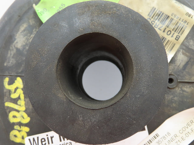Weir B1017R55 Slurry Pump Cover Plate R55 Rubber Liner 1.5" ID x 8" x 11" OD