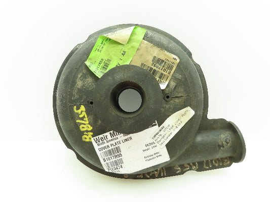 Weir B1017R55 Slurry Pump Cover Plate R55 Rubber Liner 1.5" ID x 8" x 11" OD