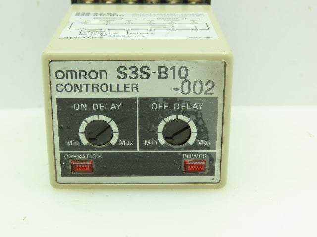 Omron S3S-B10-002 Controller Unit Relay On Off Delay 120/240 Input