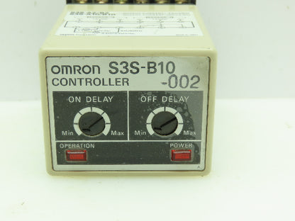Omron S3S-B10-002 Controller Unit Relay On Off Delay 120/240 Input