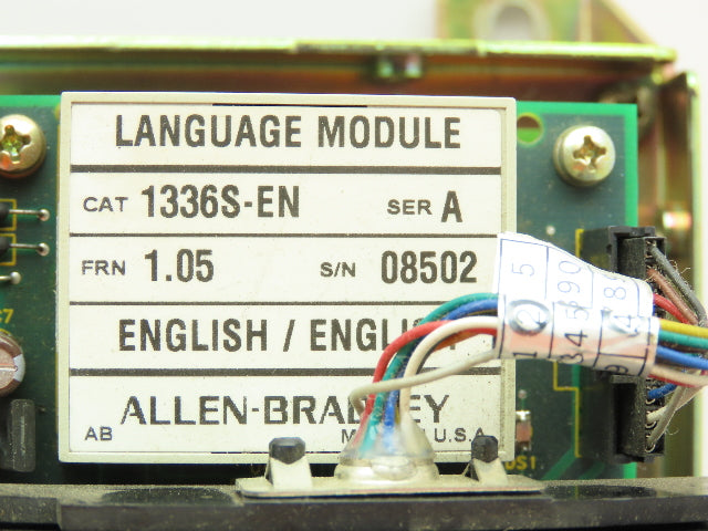 Allen Bradley 1336S-BRF07-AN-EN Adjustable AC Drive VFD 1.4/1.7KVA 3Ph 380/460V