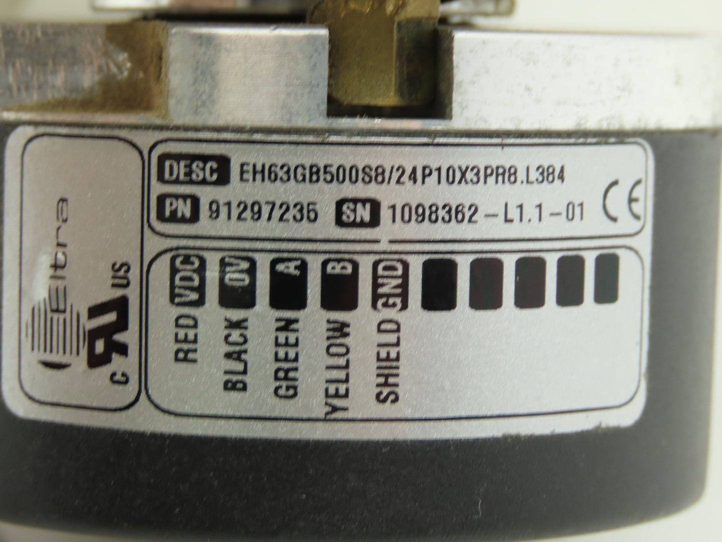 Siboni 75PL130 DS G63 DC Servo Motor Encoder 90VDC 4.5A 3400RPM Eltra Encoder